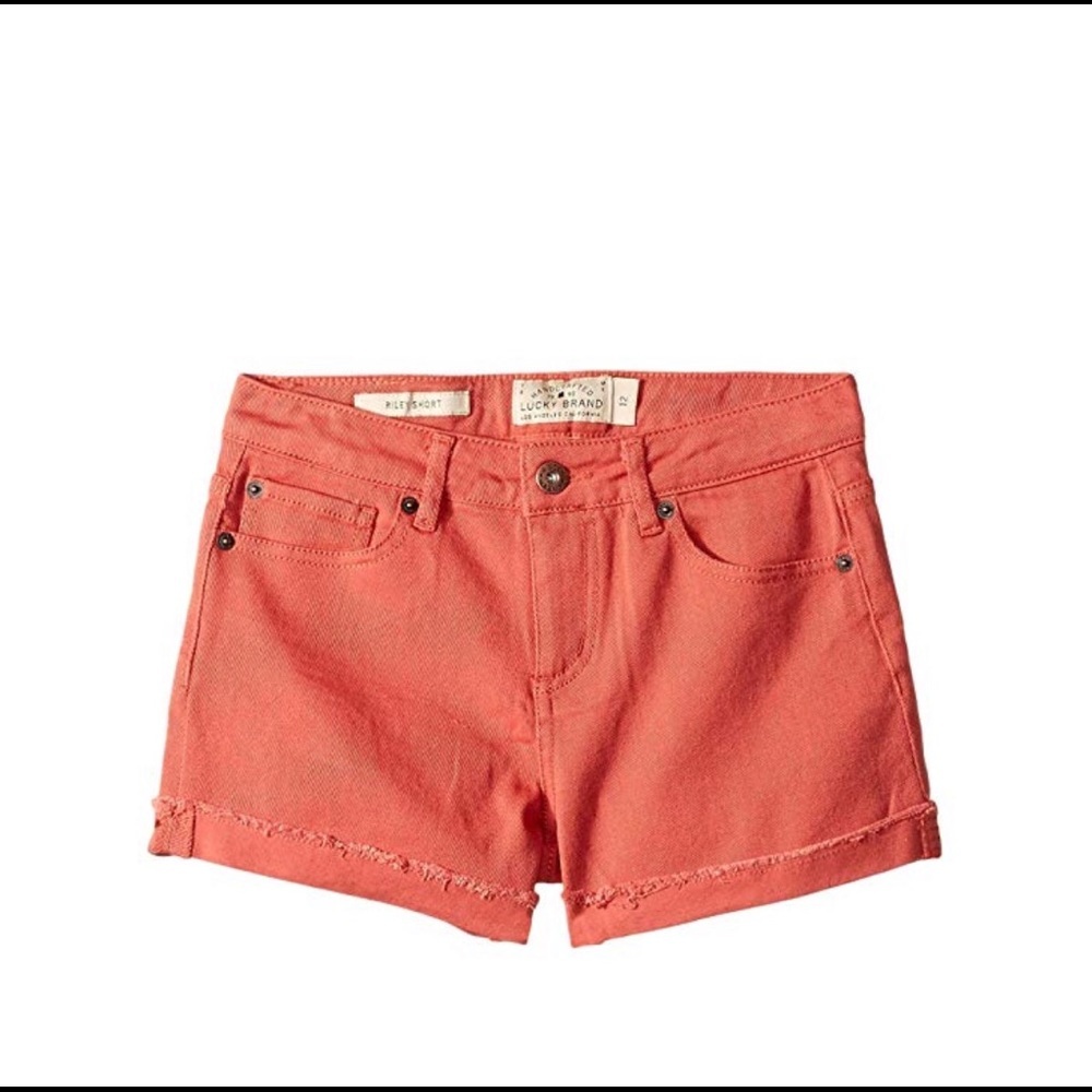 Lucky Brand Big Girls Coral Shorts/Sz:14/NWT
